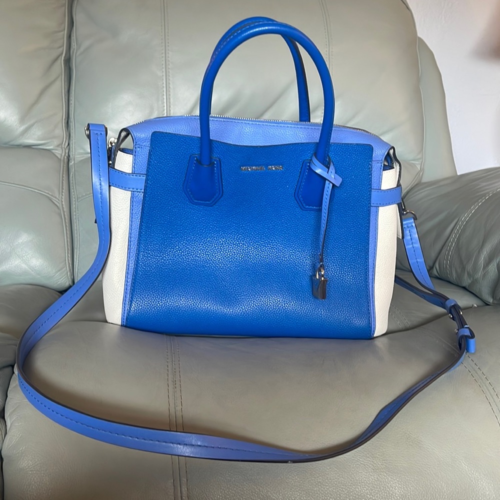 Michael Kors Blue & White Purse